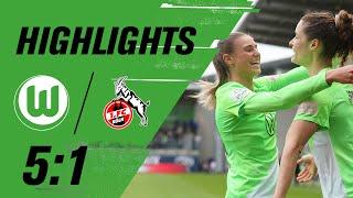 Janssen eröffnet Torfestival | Highlights | VfL Wolfsburg - 1. FC Köln 5:1