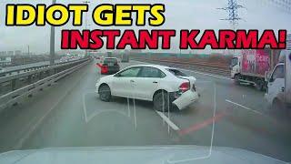 RECKLESS CLOWN STOPS IN THE MIDDLE OF THE ROAD AND FINDS OUT