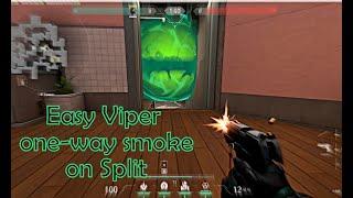 Valorant: easy Viper one-way smoke on Split