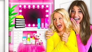 i BUiLT a DREAM MAKEUP ROOM For My 11yr old SiSTER! *Sephora KiD*