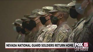 Nevada National Guard soldiers welcomed home in Las Vegas event