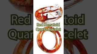 57mm red quartz Bracelet w Certificate sesamegallery999.com/ #gem #crystals #jewelry #handmade