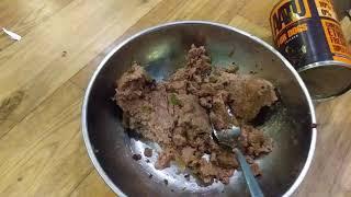 Raw feed emergency / hoilday food alternative raw feed ,AATU wet dog food review