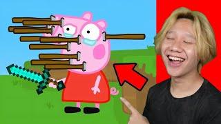 หมูเป๊ปป้า VS Minecraft (การ์ตูนที่ฮาที่สุด)