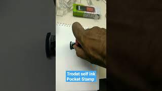 Trodat Pocket Stamp | trodat pocket printy | #stamps #shorts #viral