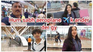 Hum sbhi aeroplane ️ k ander der gy/lahor s Malaysia tak ka travel/mustafa sajid vlogs