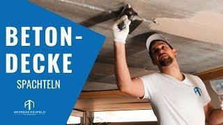 BETONDECKE spachteln 2019 | EINFACH Schleifen und Streichen mit dem Wandprofi