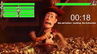 Toy Story 3 (2010) Incinerator Scene with healthbars & Timer