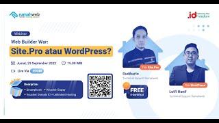 Web Builder War: Site.Pro atau WordPress?