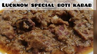 Lucknow famous Original and Authentic Boti Kabab Recipe...