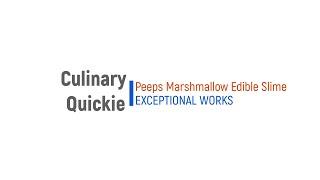 Exceptional Works: Culinary Quickie