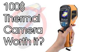 100$ Thermal Camera With 32x32 Pixel. HTi HT-02D Unboxing And Test