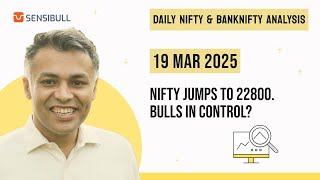 NIFTY & BANK NIFTY Analysis for Tomorrow | Stock Market Outlook | 19 March 2025, Wednesday