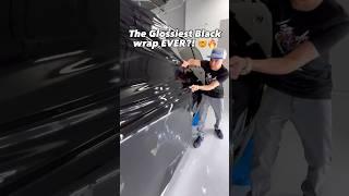 The BEST Gloss Black Wrap  #carwrap #carwrapping #asmr #carwraps