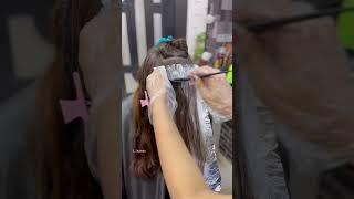 Waving Technique | Hair Highlights #haircolor #hair #shorts #foryou