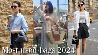 Top 10 MOST USED BAGS of 2024! Best Cost-per-wear Hermès, DeMellier, Loewe, Dior etc!