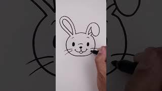 How To Draw A Cute Easter Bunny Easy 