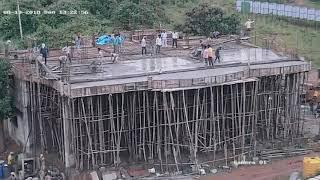 Form work collapse during concrete work (rcc work collapse)