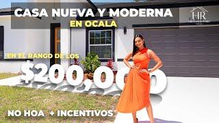  EL PRECIO MÁS BAJO POR  UNA CASA NUEVA 4 HABITACIONES Y MODERNA | OCALA, FL