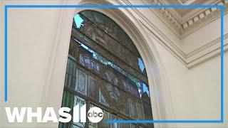 Kentucky factory explosion damages beloved stained glass windows in historic church