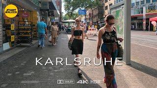 Walking Tour of Karlsruhe, Germany  | Along Kaiserstraße of the Innenstadt