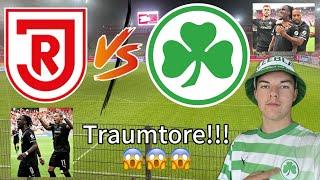 Viele Tore (Traumtore!!!) Jahn Regensburg vs SpVgg Fürth️ | Stadionvlog