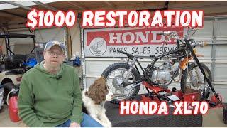 1974 Honda XL70 will it run. Preservation  Part 3 Project Old Crusty