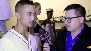 Designer Ryan Jordan interviewed at New York Fashion Week by NewYorkFashionTimes.com