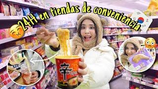 COMIENDO SOLO EN TIENDAS DE CONVENIENCIA EN COREA  POR 24 HORAS | Mila