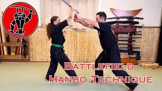 Intermediate Hanbo Battlefield Technique, Saka Otoshi