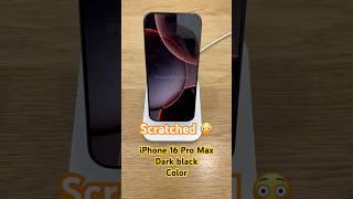 iPhone 16 Pro Max dark black, fantastic but can be easily scratched 