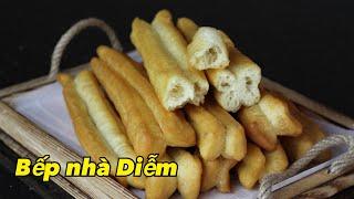 Dầu cháo quẩy - Chinese Donut - Cách làm nhanh, không dùng men nở | Bếp Nhà Diễm |