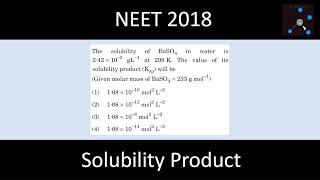 The solubility of BaSO4 in water is 2·42 x 10–3 gL–1 at 298 K. The value of its solubility product?