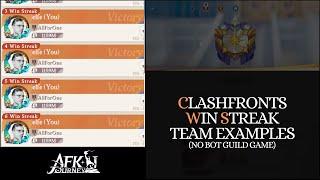 Clashfronts - Win Streak Team Examples [AFK Journey]