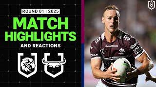 2025 NRL Match Reactions and Highlights | Sea Eagles v Cowboys | Round 1