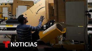 Trabajadores de Amazon planean huelgas entre Black Friday y Cyber Monday | Noticias Telemundo