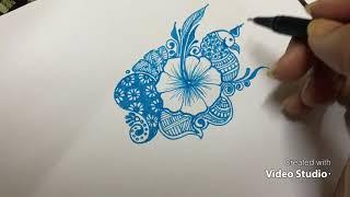 Flower design in mehndi henna |AcTvT.