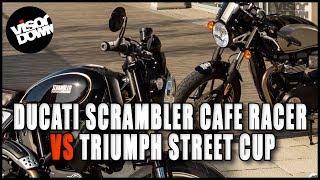 Ducati Scrambler Cafe Racer vs Triumph Street Cup | Visordown.com