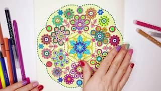 Mandala Coloring with Natural light |  Nature Sounds, Birds and Small Waves