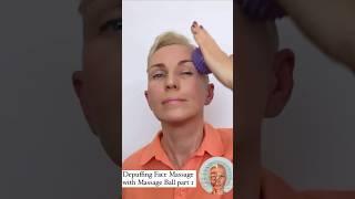 FACE & NECK Rejuvenating Skin Massage using a soft massage ball #faceexercise #facemassage #shorts_