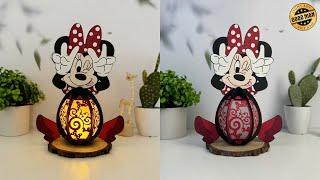 How To Make Paper Cut Lantern Minnie