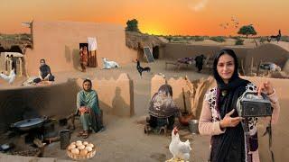 Traditional Village Food in desert | Very Unique Woman Village Life Pakistan | old culture in Punjab