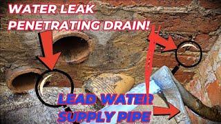 BIG Water mains leak! From a LEAD pipe!!