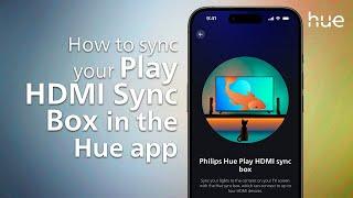 How to sync your Philips Hue Play HDMI Sync Box in the Hue app