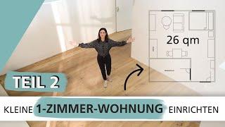 Kleine 1-Zimmer-Wohnung einrichten | Teil 2 | HOW TO | INTERIYEAH!