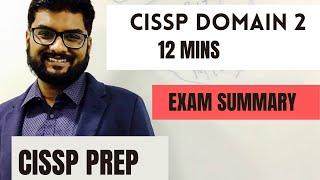 CISSP DOMAIN 2  12 Mins Review 2021