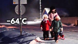 A Day in the Life of a Family in the Coldest Village on Earth (−64°C, −84°F) Yakutia, Siberia