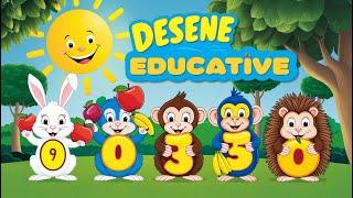  Litere, Numere, Culori  Desene Educative