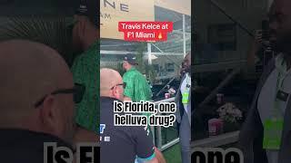 Travis Kelce at Miami F1 With Taylor Swift’s ‘Florida!!!’ Song #taylorswift #swiftie #traviskelce