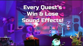 Every Quest's Win And Lose Sound Effect! | Rec Room